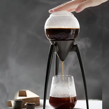 BORREY Kapljično, aparat za Kavo Espresso Dripper Kava Čaj Pot, Ledu, Vode Dripp Pralni Stekleni Filter Orodja za Hladno Pivo Dripper grelnik vode Pokal