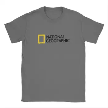 National Geographic Channel Majica S Kratkimi Rokavi Moški Bombaž Priložnostne Majice Posadke Vratu Tees Kratek Rokav Obleke Plus Velikost