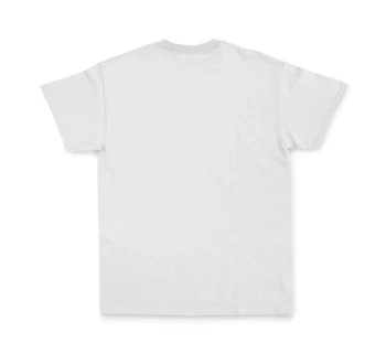Belega T-shirt je natisnjena kratek rokav