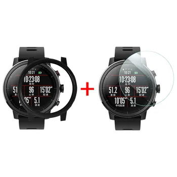Smartwatch Primeru Pc Primeru Kritje Za Xiaomi Huami Amazfit 2/2s Stratos Gledal Z Zaščitnik Zaslon Smart Pribor Brezplačna Dostava