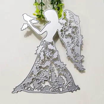 Angel girl Rezanje Kovin Matrice za DIY Scrapbooking Album Papir, Kartice, Dekorativni Obrti Reliefi Die Kosi