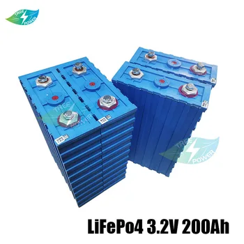 16PCS 3.2 v 200Ah LiFePO4 Baterije za ponovno Polnjenje prizmatični 24V 48V 200AH Litij-železo Fosfat Paketi Sončne Baterije 150Ah 180Ah