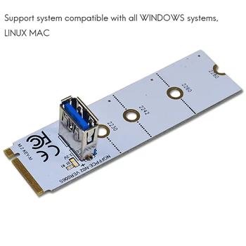 NGFF vmesniško Kartico M. 2 PCI-E X16, NGFF Režo USB3.0 Grafično Vmesniško Kartico Razširitev