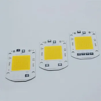 10pcs 20w/30w/50 w LED COB ČIP AC220/110V LED Driverless Thickness1mm LED žaromet noga Bela/topla/celoten spekter Brezplačna Dostava