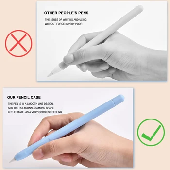 Za Apple Apple Svinčnik 2 Generacije Pisalo Hit Barve, Silikonski Zaščitni Rokav Z 2 Pero Kape Prenosni Non-slip Pero Rokav