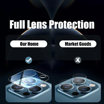 3Pcs Fotoaparat Zaščitno Steklo Za iPhone 11 12 Pro Max 12 Mini Kaljeno Zaščitnik Zaslon Za iPhone X XR Xs Max Objektiv Stekla Film