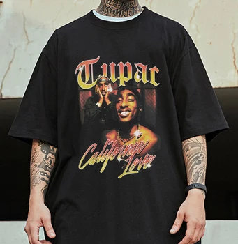 2pac rap, hip-hop, natisnjeni T-shirt za moške O-vratu redna kratka sleeved majico Playboi Carti Hip-Hop Super Nov Bombaž 2021