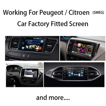 Zaslon Ogledalo Povezavo za Video Vmesnik Android Auto Rekonstrukcija CarPlay Rešitev za Peugeot Smeg Sistem 2008 308 3008 508