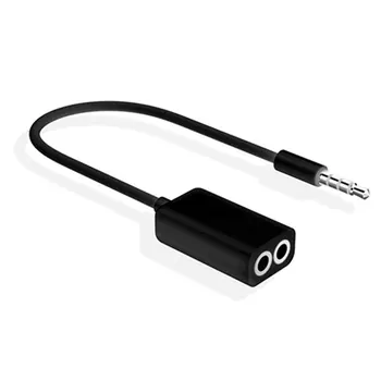 3,5 mm Dvojne Slušalke Slušalke Razdelilno Kabelsko Kabel Adapter za Vtičnico Priključite Avdio Kabel mobilni telefon Pribor
