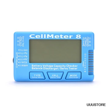 RC CellMeter 8 Multifunkcijski Digitalni Moč Servo Tester 2S-8S Za Li-Po,Li-lon,Življenje,NiCd,NiMH RC Brnenje Rezervni Deli