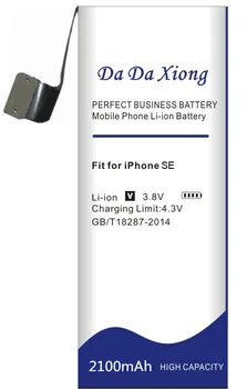 2019 Da Da Xiong 2100mAh Za iPhone SE Baterija Visoke Zmogljivosti Baterije Telefona +Brezplačna Orodja