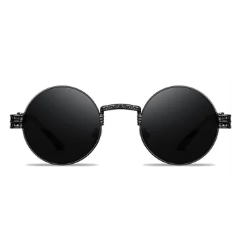 Moda Steampunk sončna Očala blagovne Znamke Design Ženske Moški Retro Krog Kovin Punk sončna Očala UV400 Odtenki Očala