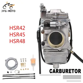 HSR42 HSR45 HSR48 42 45 48 mm Mikuni Carb Plin Črpalka Uspešnosti Pumper Uplinjač Za Harley EVO Twin Cam 4T