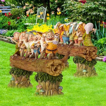 Sedem Palček Drevesih Gnome Okrasite Vrt Krasijo Vrt Za Uporabo V Zaprtih Prostorih Na Prostem, Doma Vrt Umetnine Dekoracijo Dropshipping