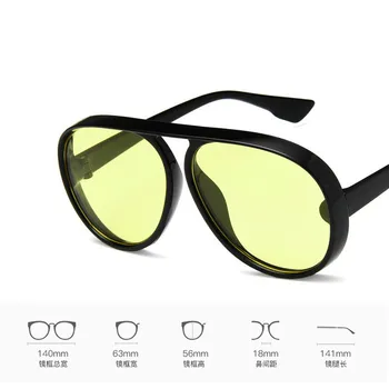 Yoovos 2021 Okrogla sončna Očala Moški Letnik Velik Okvir Debele Meji sončna Očala Za Ženske Candy Barve PC Klasične Prostem Potovanja