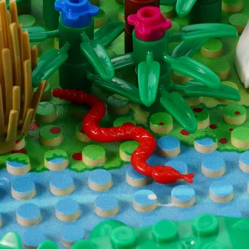 MOC Jurassic Dinozaver Svetu Drevo, Gozd, Živali figuric gradniki Združljiv Mesto DIY Izobraževanje Opeke Otroci Igrače