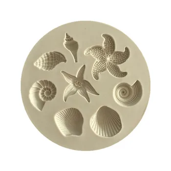 Rojstnodnevno Torto Plesni DIY Ocean Conch Morskih Školjk Silikonski Čokolada Šablona za Izdelavo Okvirja Dekor Peko Predlogo, Nakit, Orodja