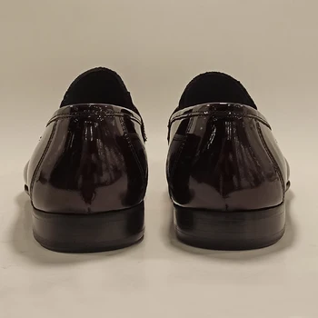 Luksuzni Moških Loafers Čevlji Kača Kožo Tiskanja Klasični Slog Pravega Usnja Italijanski Plesni Konicami Prstov Zdrsne Na Uradno Poslovanje, Obleko