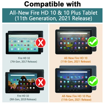 Za Fire HD 10 Plus 2021 Primeru,Multi Kota Magnetni Nazaj Kritje za Fire HD 10 Plus 11. Generacije Tablični Primeru