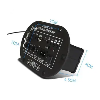 Bluetooth Digital Power Audio Ojačevalnik Odbor 20-120W Stereo OJAČEVALNIK Amplificador Domači Kino USB TF Card Player 8 Palčni Zvočnik DIY