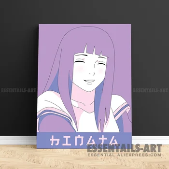 Hinata Anime Platno Stensko Umetnosti Slikarstva Dekor Slike Spalnica Študija studio print, ki Živijo otrok Soba Dekoracijo Doma Fotografij