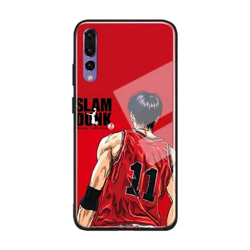 Slam dunk anime mehki silikonski kaljeno steklo telefon primeru lupini za Huawei Honor Proti Mate P 9 10 20 30 Lite Pro Plus, Nova 2 3 4 5
