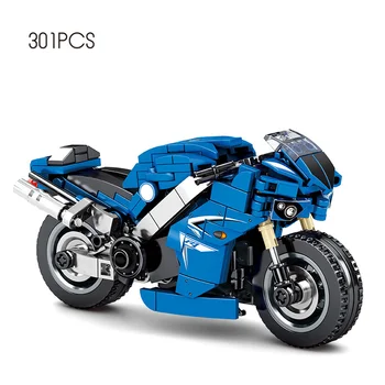 Kawasaki Mini Znana Ustvarjalca MOC Motocikel S1000RR Ninja 400 Maščobe Fant Stavbe, Bloki, Opeke, Klasičen Model Igrače Za Otroke Darilo