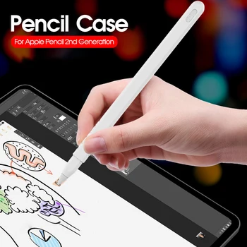Mehko Zaščitni Silikonski Rokav Grip Kožo Pokrivajo Primeru za Apple Svinčnik 2. Generacije Zaščitni Rokav Za apple iPad peresa 2