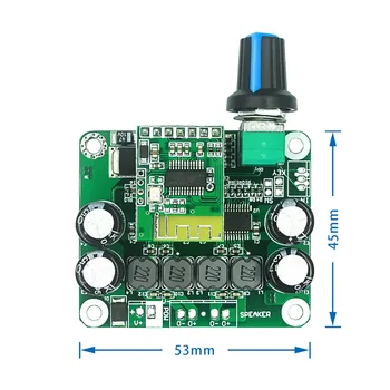 TPA3110 PBTL Digitalni moč 30W, Ojačevalnik Stereo ojačevalnik razreda D Bluetooth 4.2 Moč ojačevalnika