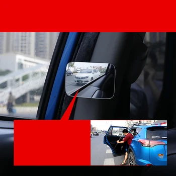 Avto Spredaj in Zadaj, Kolesa Slepa Pega Majhne Okrogle Ogledalo 360-Stopinjski Nastavljiv Wide-angle Rearview Mirror Pomožne Auto Mirror