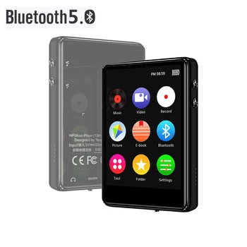 X62 MP3 Predvajalnik, Bluetooth 5.0 Kovinski Zaslon na Dotik Za 2,4 Palčni vgrajeni Zvočnik 16GB z E-Book, FM Radio, Snemanje Video Predvajalnik