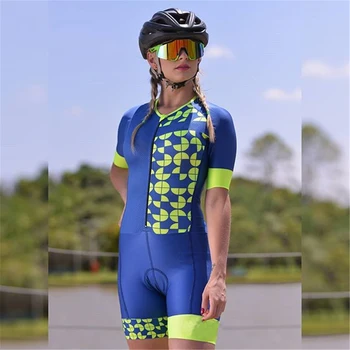 Poletje nova kratka sleeved kolesarjenje jersey oblačilo iz enega kosa obleko žensk profesionalna triatlon kolo gorsko kolo Macaquinho
