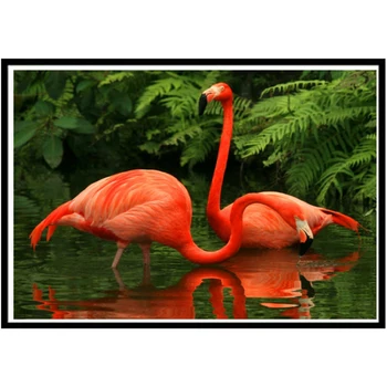 5D diamond slikarstvo živali flamingo diamond vezenje mozaik DIY strani prilepite diamond navzkrižno šiv doma dekoracijo slikarstvo