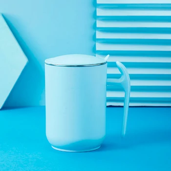 500 ML Vrč Urad Priročno Voda Mleko Domov Skodelico Kave S Pokrovom Anti-Oparine Izolacija Izmenljive Dvojno iz Nerjavečega Jekla + PP Plastike