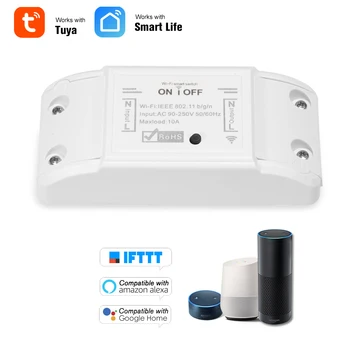 Smart Wifi Stikalo Rele Tuya Smart Life Aplikacija Deluje Z Google Doma Alexa IFTTT Pametni Dom, Avtomatizacija Modul brezplačna dostava