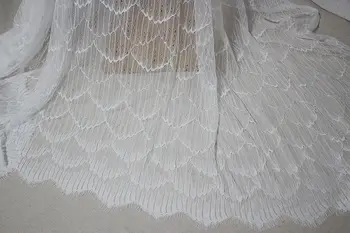 1,5 m x 3 m dolgo afriške čipke tkanine trepalnic čipke 2019 visoke kakovosti poročno obleko obrti čipke aplicirano