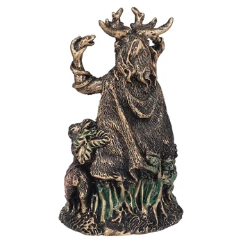Rogovje Bog Živali Kip Vrt Ornament Umetnosti Smolo Obrti Krajinsko Dvorišče Skulpture Dekoracijo za Dom Vrt
