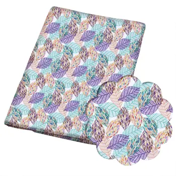 Diy 50*140 CM cvetlični vzorec, Poliester bombaž Tkanina Patchwor Tiskani za Tkiva Otroci Doma Tekstilni za Šivanje Lutka Obleko Zavese