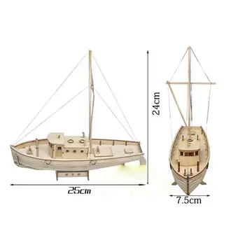 1set Ladje Skupščine Model Diy Kompleti Lesena Jadrnica 1:50 Obsega Dekoracijo Igrača Darilo