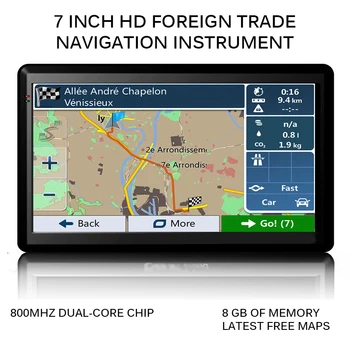 7inch 8GB Avto, Tovornjak težkih tovornih vozil GPS Navigacijski Zemljevidi Avto GPS Navigator HD Prometa Alarm Tovornjak Navigacija Hi-Fi FM večnamenskih