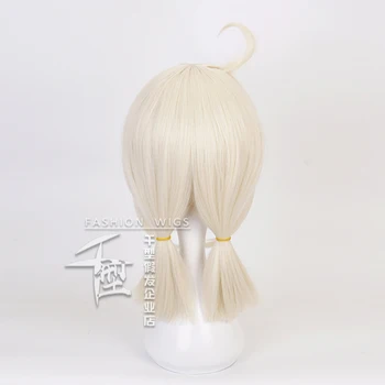 Igra Genshin Vpliv Klee Cosplay Lasulja Blond Ponytails Toplotno Odporen Sintetičnih Las Anime Lasulje + Lasuljo Skp + Ušesa
