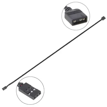 5V 3PIN RGB VDG Adapter Skladu Priključek za Matično ploščo 5V 3Pin VDG za Normalno 3Pin Pretvorbo Kabla Črna