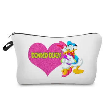 Donald Duck Natisnjeni Ličila Vreča Disney Žensk Mini Candy Bag Visoke Kakovosti Risanka Vrečko Za Shranjevanje Modra Kozmetični Vrečko Za Nohte