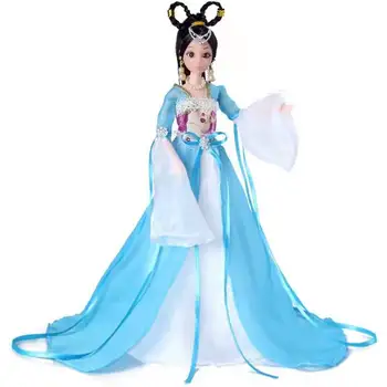 1/6 BJD Pripomoček Za Barbie Oblačila Tradicionalni Kitajski Antične Pravljice Lepoto Dolls Obleke Princess Party Kostum Otrok Igrača