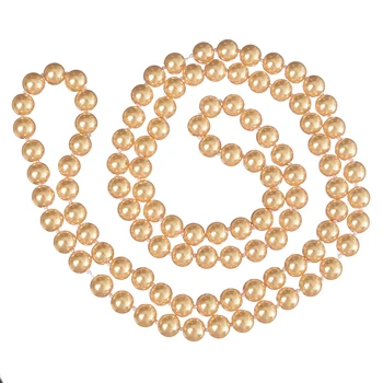 Moda rumena umetno lupini čare biseri 10 mm krog kroglice za diy ženske, nakit ogrlica kar 36 palčni MY4190
