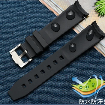 Gume Watch Traku Primerna za TISSOT 1853 Watchband Le Locle T41 Moški Nepremočljiva Znoj-Dokazilo Silikonski 19 mm Watch Band