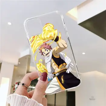 Strip Animacija Fairy Tail Telefon Primeru Pregleden Za iphone 5 6 7 8 11 12 s c se mini plus x xs xr pro max mehko funda