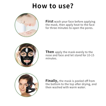 Sevich Blackhead Piling Maska za Globinsko Čiščenje Por Na Ogrcev Skrči Pore Olje Nadzor Vlažilno Masko TXTB1