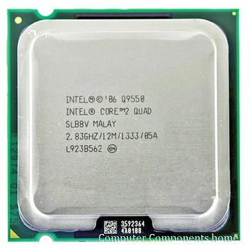 INTEL Q9550 INTEL core 2 quad Q9550 Socket LGA 775 CPU Procesor (2.83 Ghz/ 12M /1333GHz) CPU Desktop brezplačna dostava