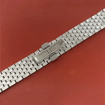 20 mm Watchband za Tissot 1853 Zapestnica T063 Originalni Trak T063610 T063617 T063639a Nerjavečega Jekla Pasu Metulj Sponke